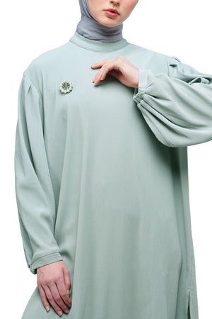 Serina Knit Tunic - Sky Grey