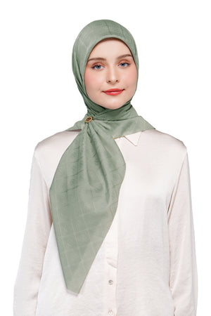 Basic Monogram Scarf - Shadow