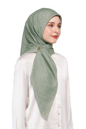 Basic Monogram Scarf - Shadow