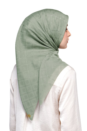 Basic Monogram Scarf - Shadow