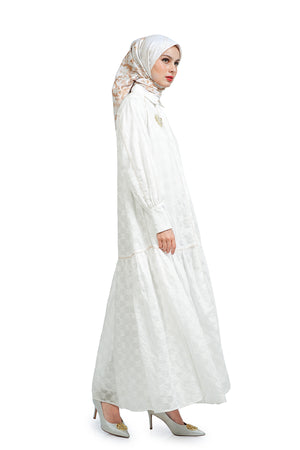Sophia Lace Dress - Broken White