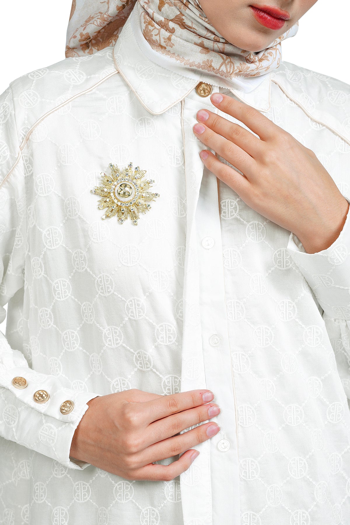 Sophia Lace Dress - Broken White - Nada Puspita