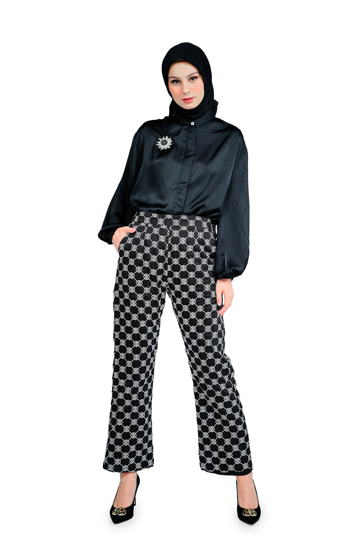 deres デレス Sophia drape pants Black 1 deres デレス Sophia drape pants Black 1