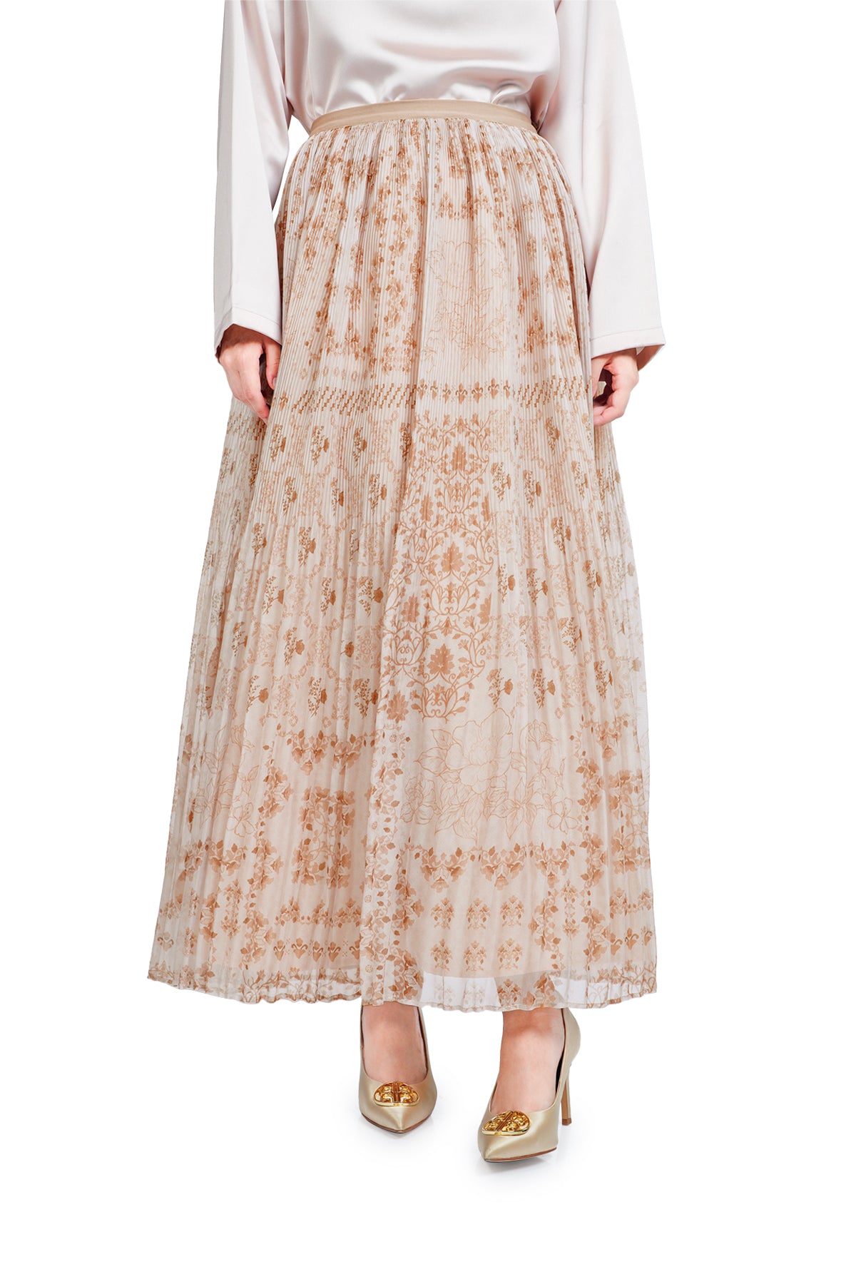 Sophia Pleated Skirt - Khaki