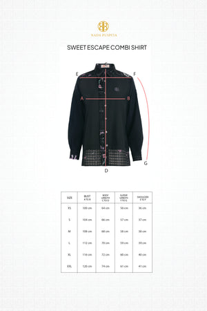 Sweet Escape Combi Shirt - Black