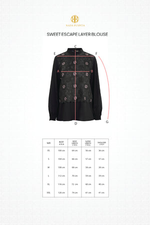 Sweet Escape Layer Blouse - Black