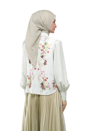 Tartan Fairy Crop Shirt - Cream