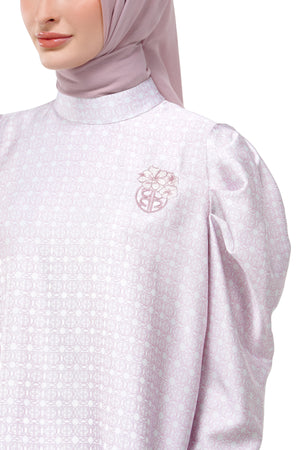 Tartan Fairy Puffy Blouse - Pink