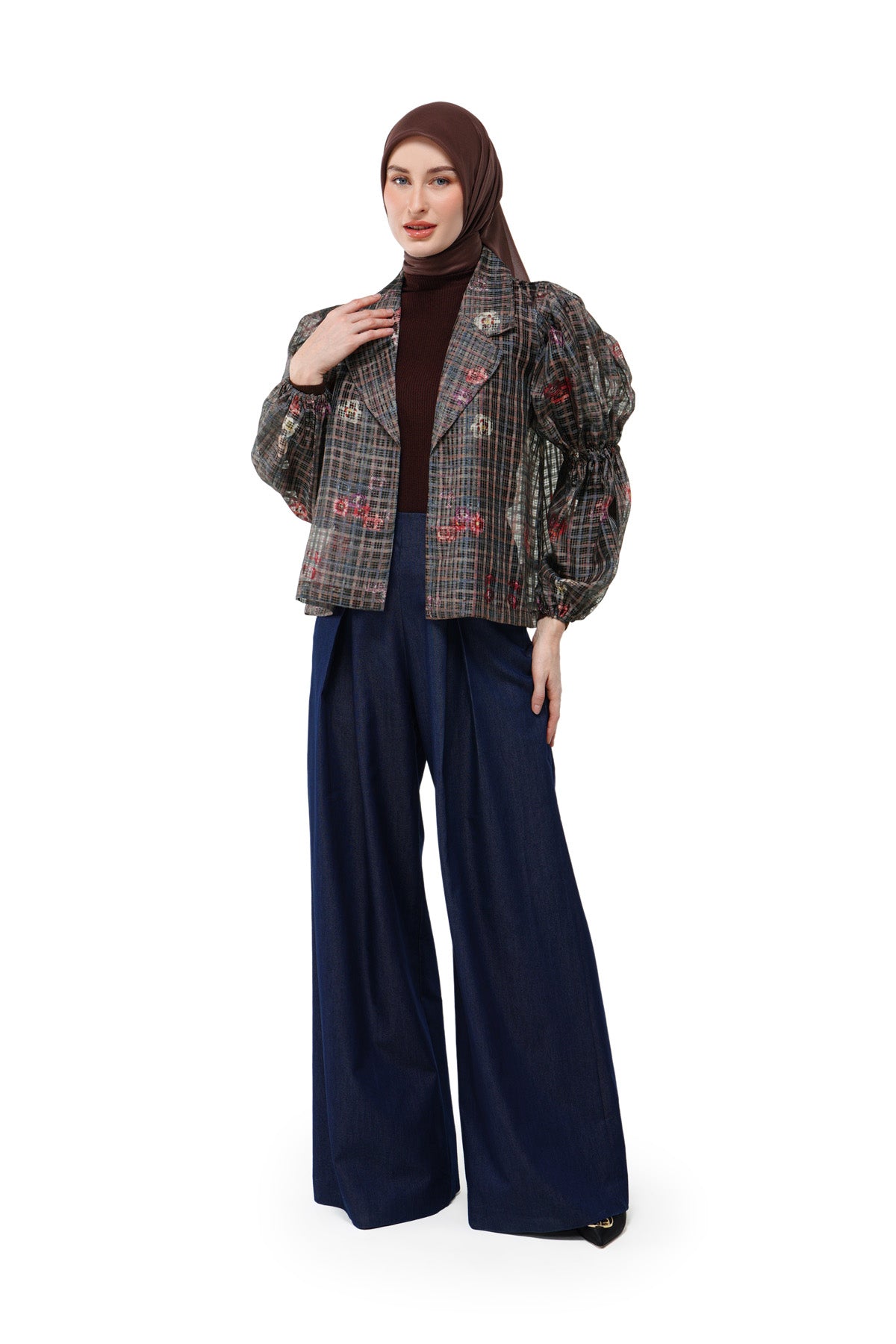Tartan Fairy Puffy Outer - Multicolor