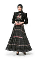 Tartan Fairy Tiered Dress - Black