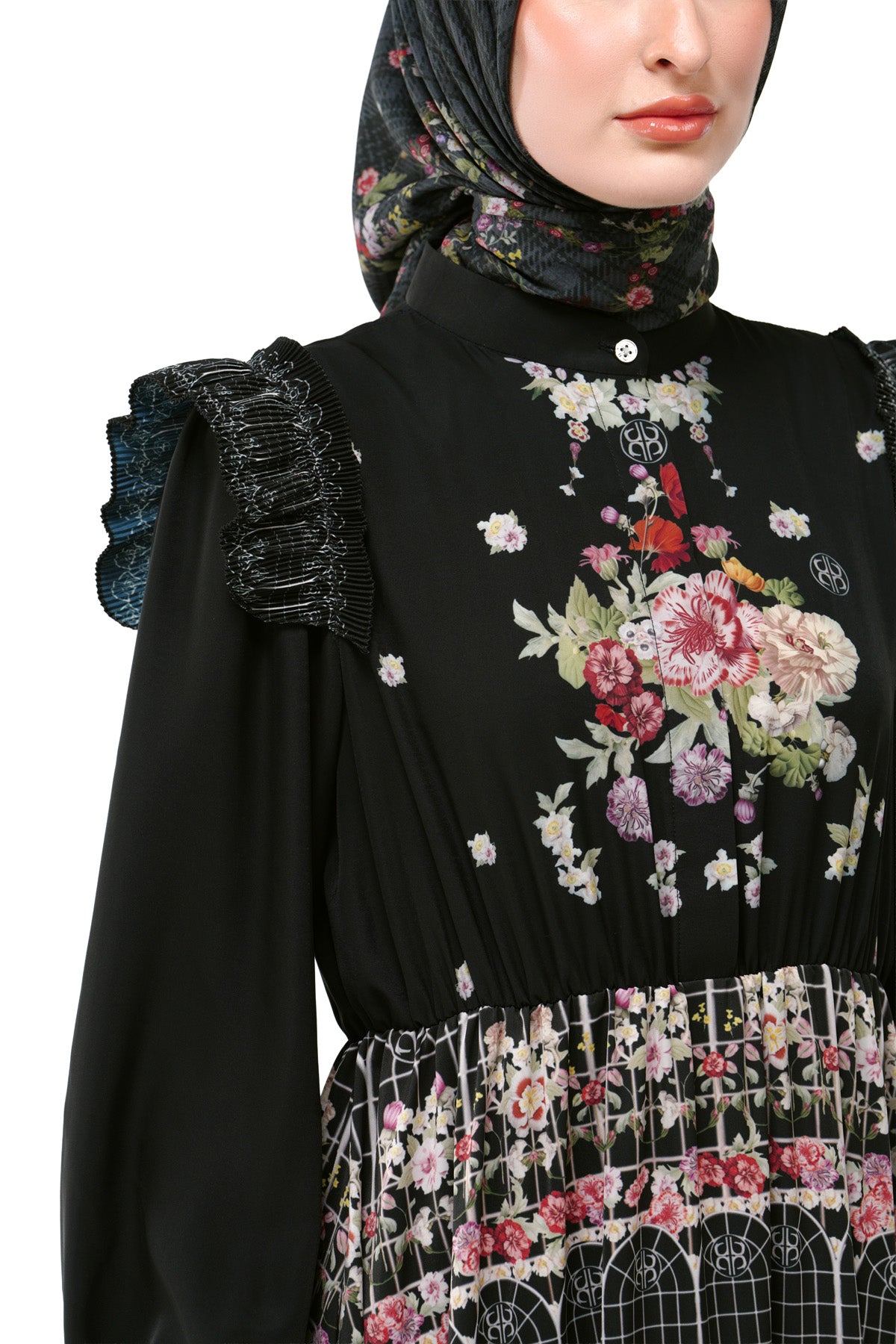 Tartan Fairy Tiered Dress - Black - Nada Puspita