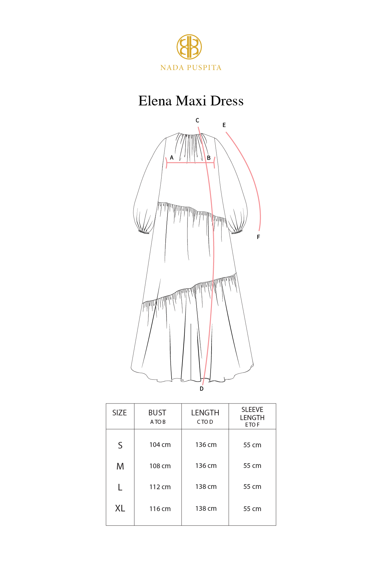 Elena Maxi Dress - Brick