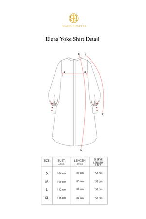 Elena Yoke Shirt Detail - Yellow