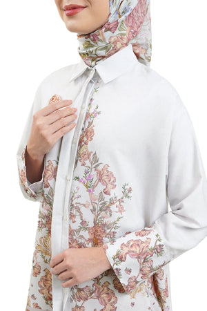 The Orient Details Cuff Shirt - Ivory