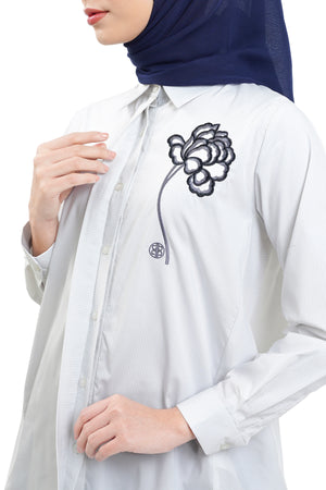 The Orient Stripe Shirt - White