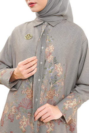 The Orient Details Cuff Shirt - Taupe