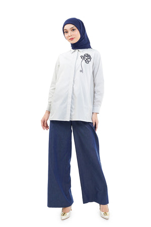 The Orient Stripe Shirt - White