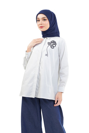 The Orient Stripe Shirt - White