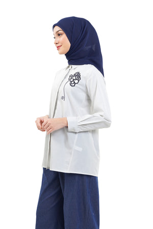 The Orient Stripe Shirt - White