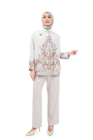 The Orient Details Cuff Shirt - Ivory