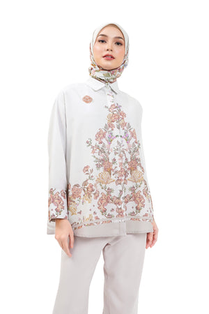 The Orient Details Cuff Shirt - Ivory