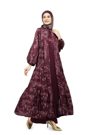 The Secret Forest Long Outer - Maroon