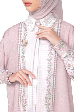 The Story Book Lace Collar Shirt - Pink