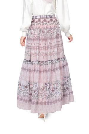 The Story Book Tiered Skirt - Pink