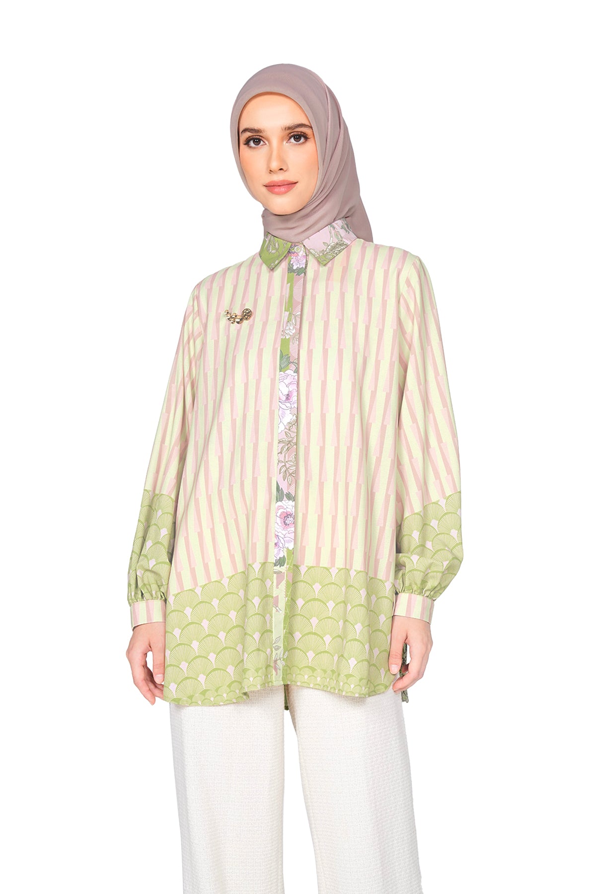 The Story Book Pleats Shirt - Multicolor