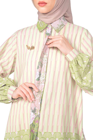 The Story Book Pleats Shirt - Multicolor