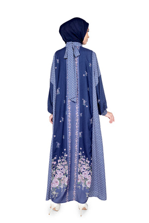 The Story Book Kaftan Dress - Navy