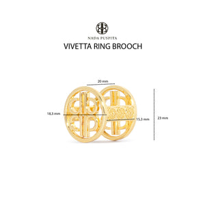 Vivetta Ring Brooch - Gold