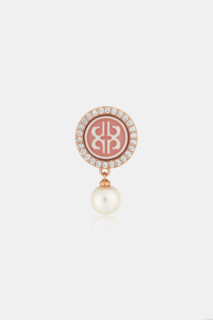 Vintage Pin Brooch - Coral