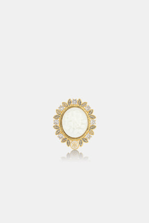 Vintage Ring Brooch - Gold