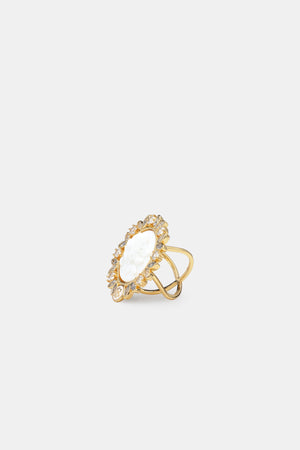 Vintage Ring Brooch - Gold