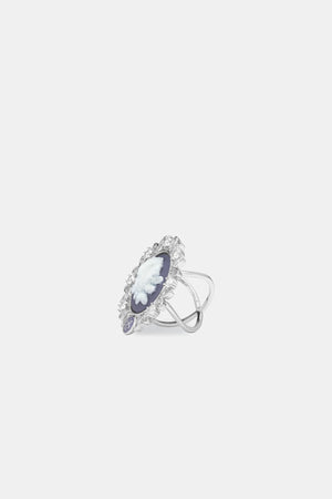 Vintage Ring Brooch - Silver