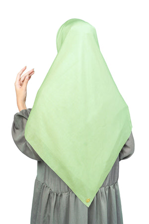 Nada Voile Scarf Large - Green tea