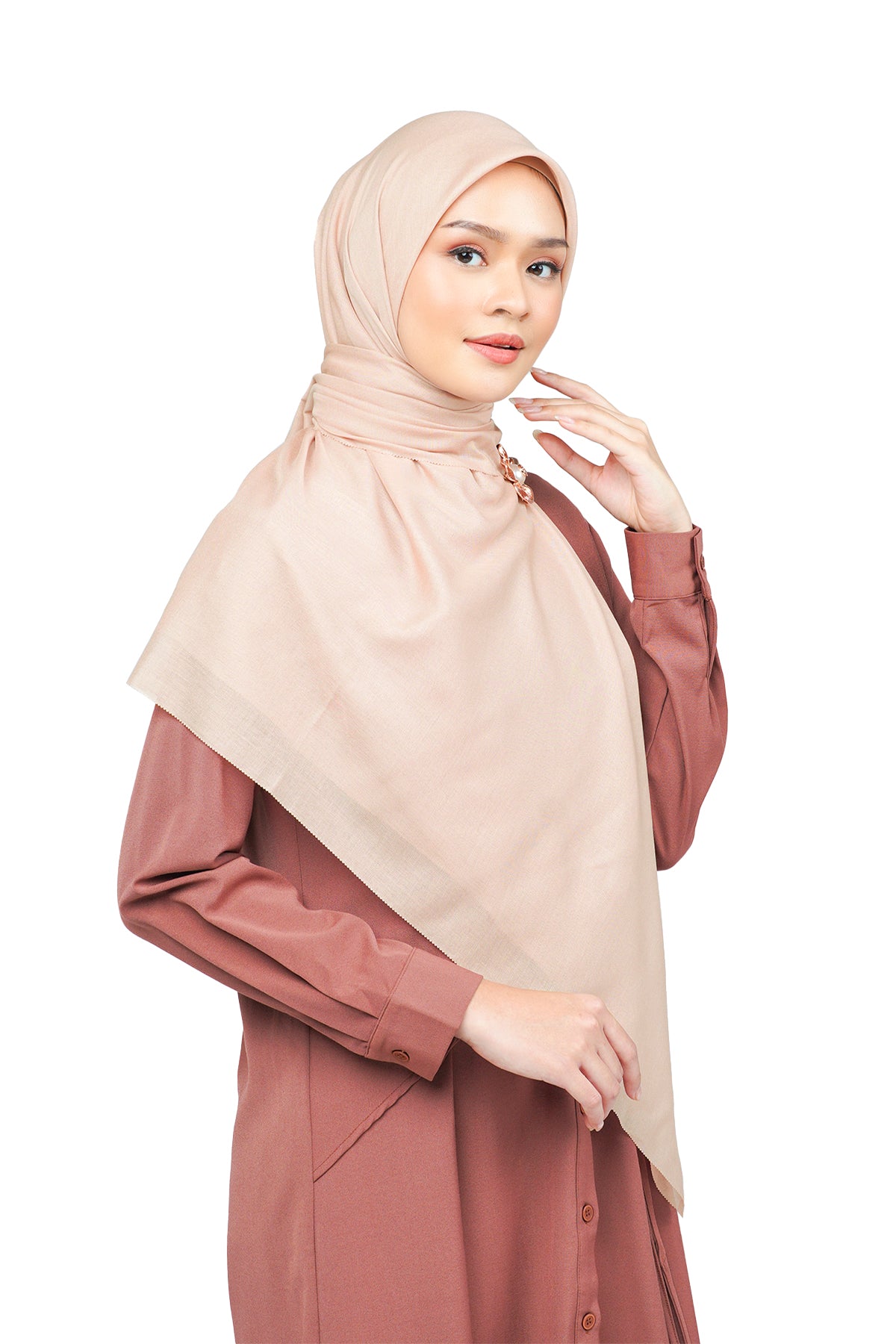 Nada Voile Scarf Large - Rose Cloud