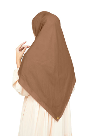 Nada Voile Scarf Large - Brown