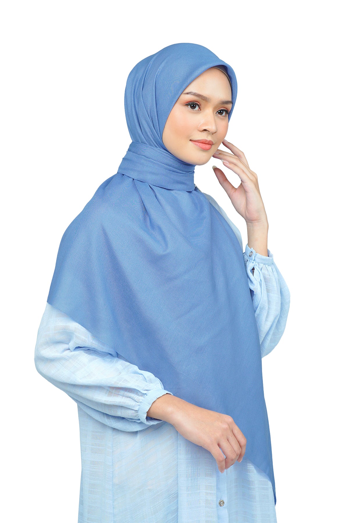 Nada Voile Scarf Large - Palace Blue