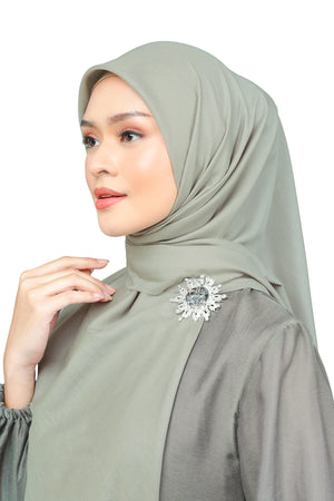 Nada Voile Scarf Large - Light Stone