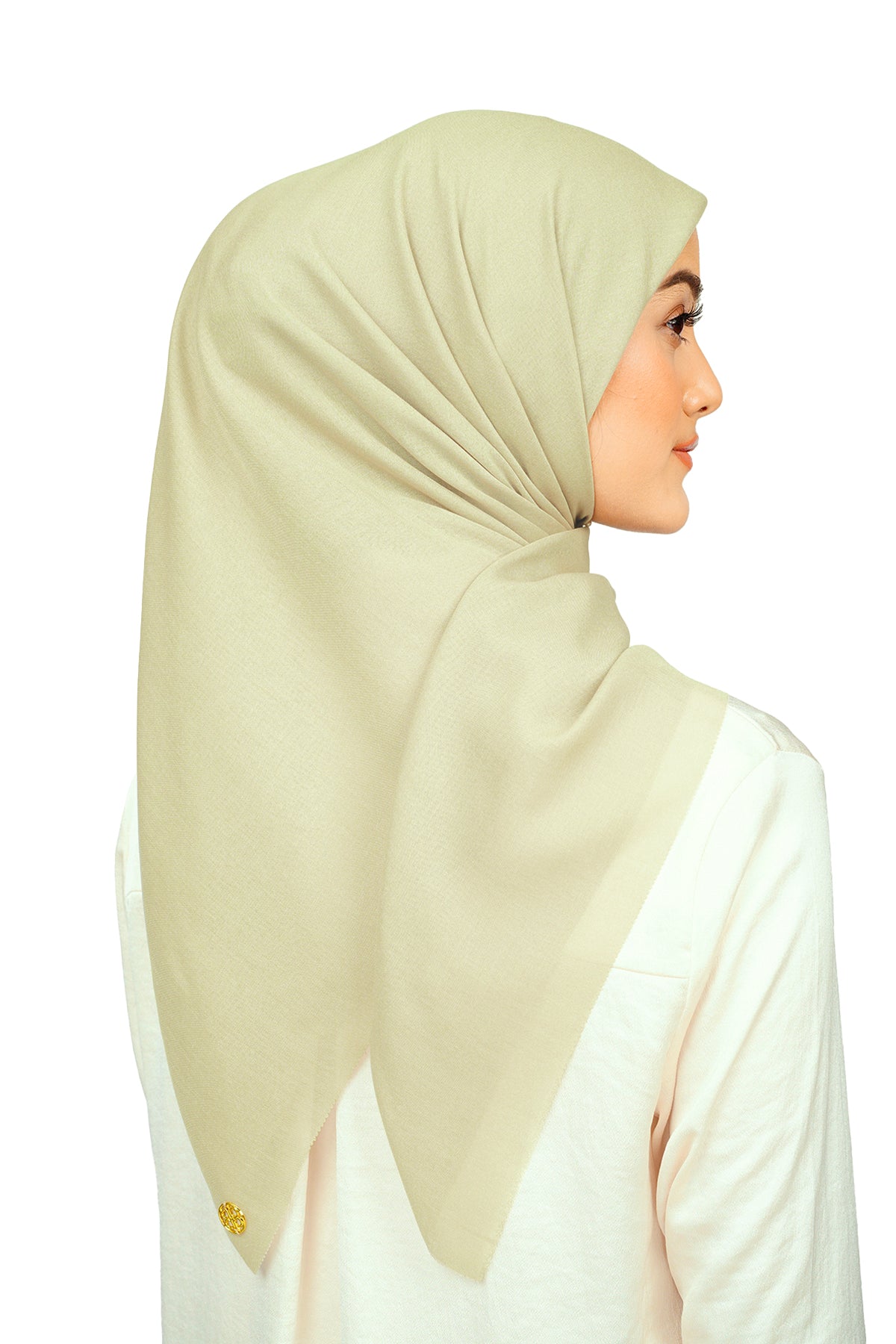 Nada Voile Scarf - Moss Gray