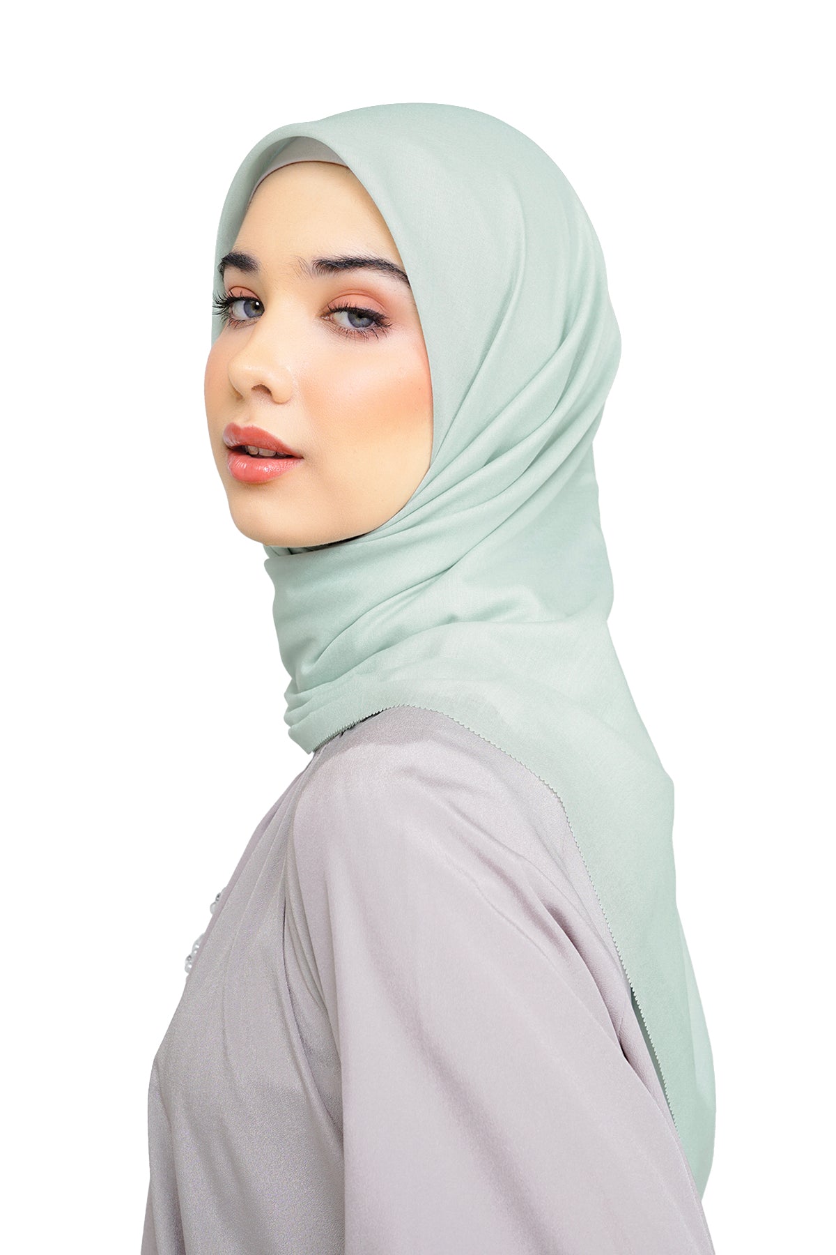 Nada Voile Scarf - Milky Green