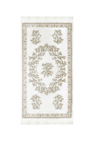 Fatima Prayer Mat - White