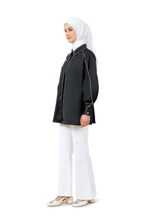 Xavia Binding Shirt - Black