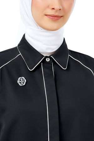 Xavia Binding Shirt - Black