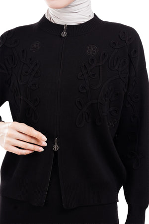 Ziya Knit Cardigan - Black