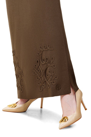 Ziya Knit Skirt - Brown