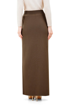 Ziya Knit Skirt - Brown