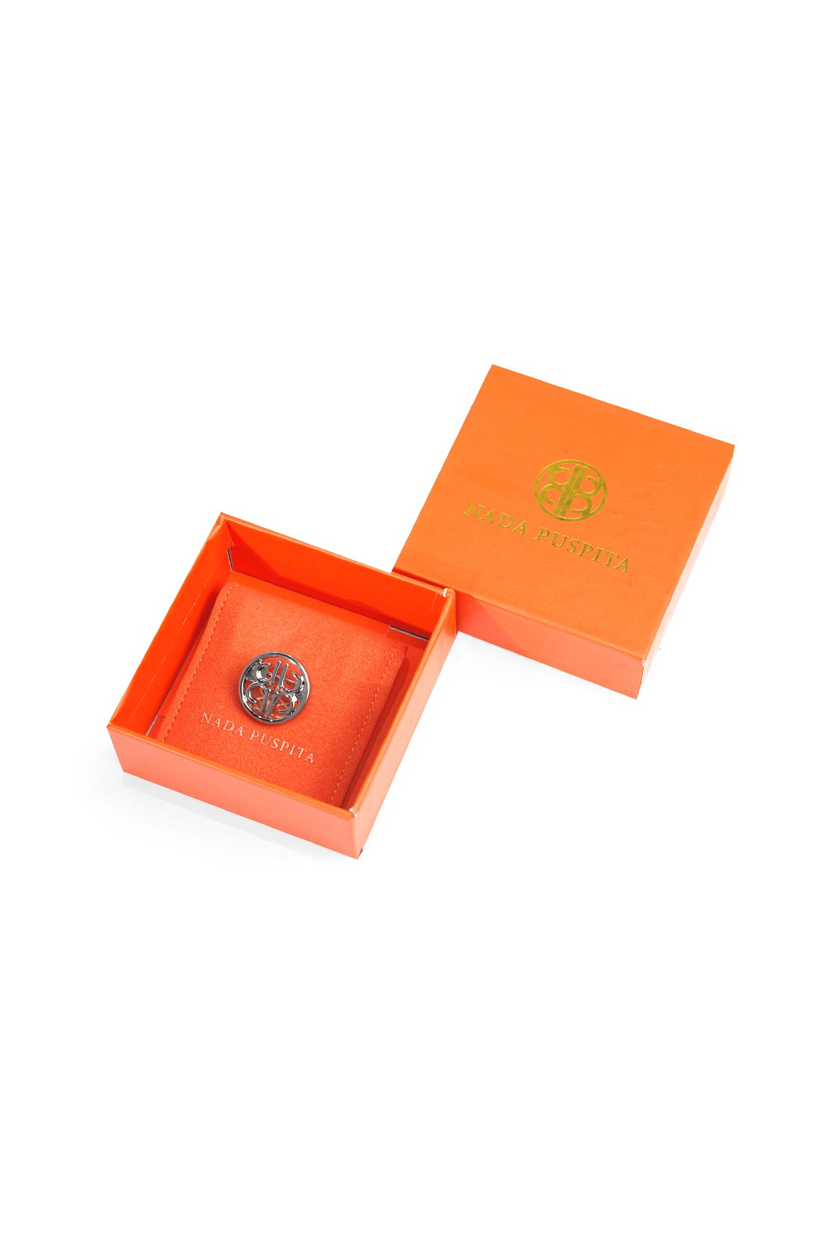 Nadagram Pin Brooch - Silver